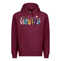 Burgundy having a menty b Premium Hoodie - Artiststas