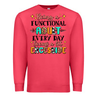 Cardinal being a functional adult every day seems  a bit ex Premium Sweatshirt - MaliasSmallBusiness