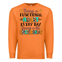 Carrot being a functional adult every day seems  a bit ex Premium Sweatshirt - MaliasSmallBusiness