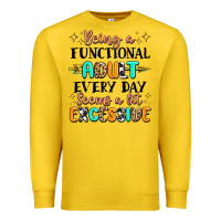 Lemon being a functional adult every day seems  a bit ex Premium Sweatshirt - MaliasSmallBusiness