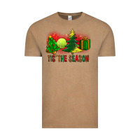 Vintage Coffee tis the season christmas with tennis ball and tree cookie Vintage Tee - FaDigitalArtStudio