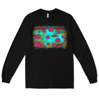 Black gemstone serape glitter background Long Sleeve Tee - JahusDesignShop