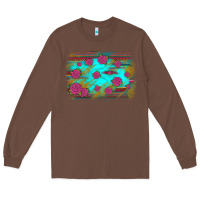 Chestnut gemstone serape glitter background Long Sleeve Tee - JahusDesignShop