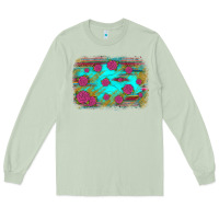 Matcha gemstone serape glitter background Long Sleeve Tee - JahusDesignShop
