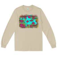 Mushroom gemstone serape glitter background Long Sleeve Tee - JahusDesignShop