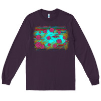 Plum gemstone serape glitter background Long Sleeve Tee - JahusDesignShop