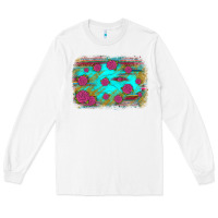 White gemstone serape glitter background Long Sleeve Tee - JahusDesignShop