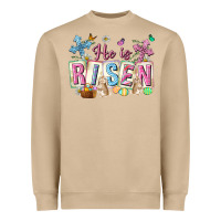 Mushroom he is risen easter with flowers Heavyweight Sweatshirt - Neo Western