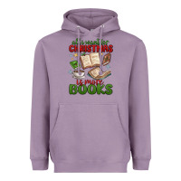 Lavender all i want for christmas is more books Heavyweight Hoodie - MaliasSmallBusiness
