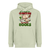 Matcha all i want for christmas is more books Heavyweight Hoodie - MaliasSmallBusiness
