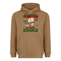 Toasted Coconut all i want for christmas is more books Heavyweight Hoodie - MaliasSmallBusiness