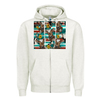 Oatmeal Heather western horseshoe sunflower brown cow Zipper Hoodie - BarkalooDesign