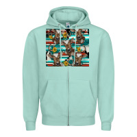 Seafoam western horseshoe sunflower brown cow Zipper Hoodie - BarkalooDesign