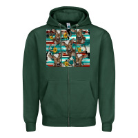 Sports Green western horseshoe sunflower brown cow Zipper Hoodie - BarkalooDesign