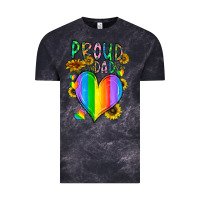 Cloud Black proud dad love Vintage Tee - CowhideDigitalArt