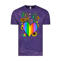 Cloud Purple proud dad love Vintage Tee - CowhideDigitalArt