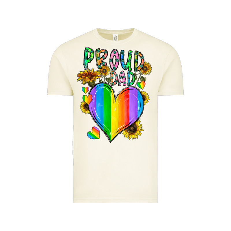 Proud Dad Love Vintage Tee by CowhideDigitalArt | Teevron