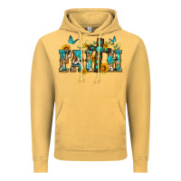 Vintage Mustard western faith Vintage Hoodie - Zillion Design Studio