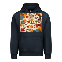 Navy Hello Fall Urban Hoodie - texasbilliewilder