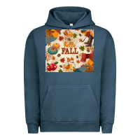 Pigment Midnight Navy Hello Fall Urban Hoodie - texasbilliewilder