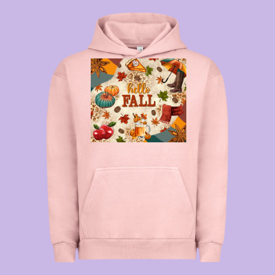 Hello Fall Urban Hoodie Designed By Texasbilliewilder