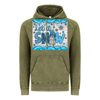 Vintage Olive let it snow Vintage Hoodie - JahusDesignShop