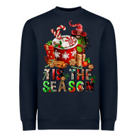 Navy tis the season Heavyweight Sweatshirt - FaDigitalArtStudio