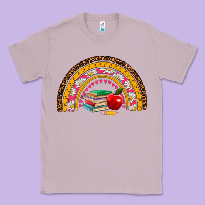 Back To School Rainbow Classic Tee Designed By Adodesignshop