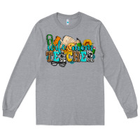 Heather Grey wife mom teacher with sunflowers Long Sleeve Tee - AdoDesignShop