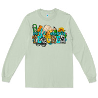 Matcha wife mom teacher with sunflowers Long Sleeve Tee - AdoDesignShop
