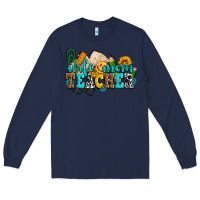 Navy wife mom teacher with sunflowers Long Sleeve Tee - AdoDesignShop