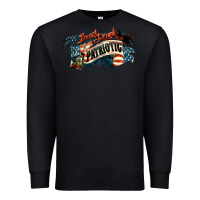 Black patriotic drunk america Premium Sweatshirt - NancyCooperArtShop