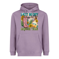 Lavender last night we let the liquar talk Heavyweight Hoodie - NancyCooperArtShop