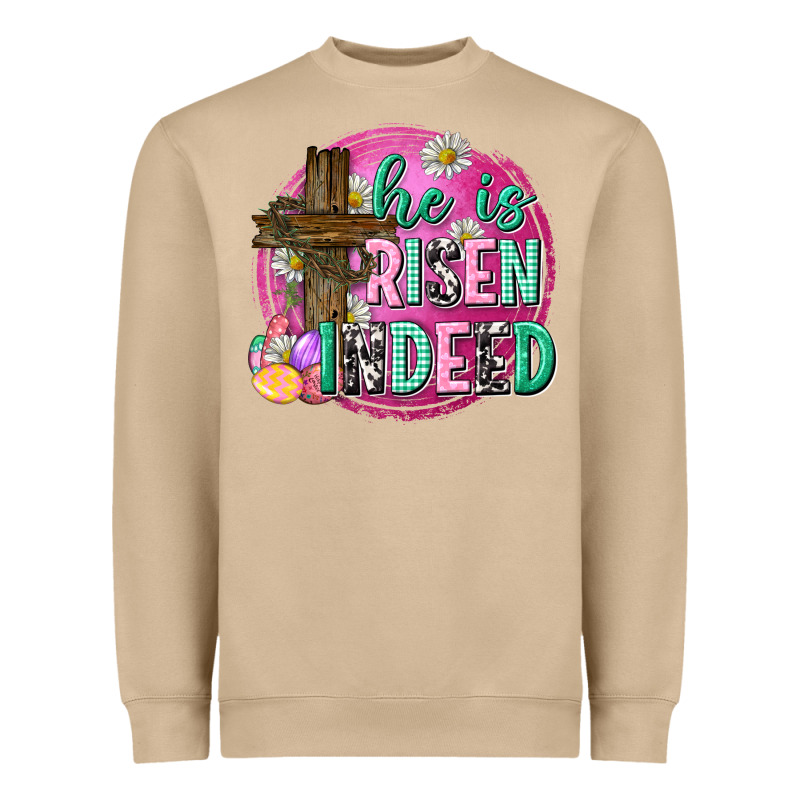 He Is Risen Indeed Easter Heavyweight Sweatshirt by Neo Western | Teevron