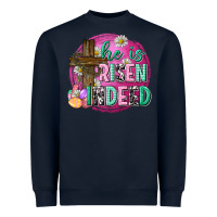 Navy he is risen indeed easter Heavyweight Sweatshirt - Neo Western