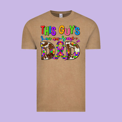 This Guys An Ausome Dad Vintage Tee Designed By Adodesignshop