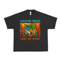 Pigment Black country roads take me home Urban Heavy Tee - HRA Design Shop