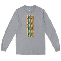 Heather Grey dinosaur brontosaurus pen wrap Long Sleeve Tee - Artiststas