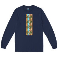 Navy dinosaur brontosaurus pen wrap Long Sleeve Tee - Artiststas