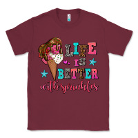 Burgundy life is better with sprinkles Classic Tee - AdoDesignShop