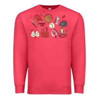 Cardinal baseball mom Premium Sweatshirt - MaliasSmallBusiness