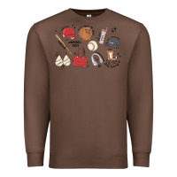 Chestnut baseball mom Premium Sweatshirt - MaliasSmallBusiness