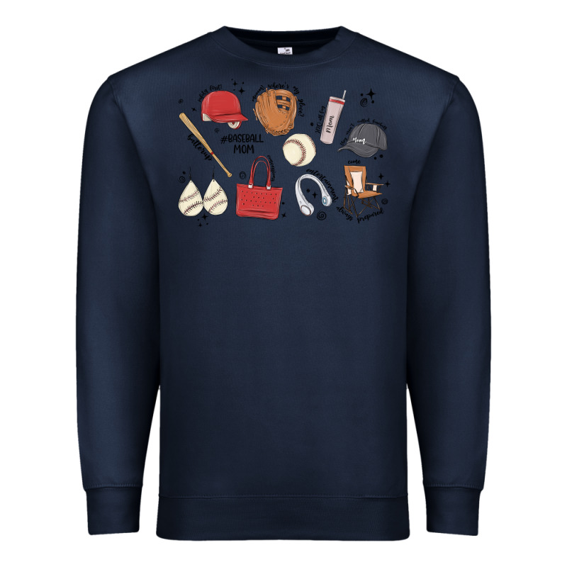 Baseball Mom Premium Sweatshirt by MaliasSmallBusiness | Teevron