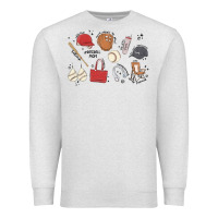 Oatmeal Heather baseball mom Premium Sweatshirt - MaliasSmallBusiness