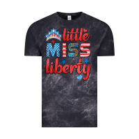 Cloud Black little miss liberty Vintage Tee - HRA Design Shop