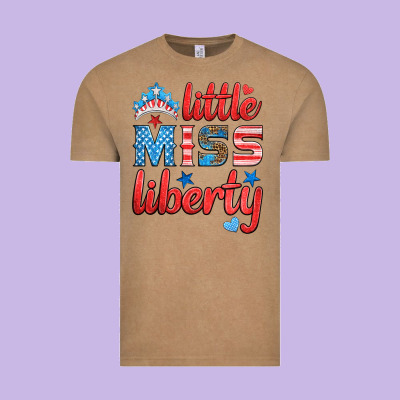 Little Miss Liberty Vintage Tee Designed By Hra Design Shop