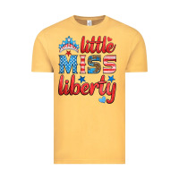 Vintage Mustard little miss liberty Vintage Tee - HRA Design Shop