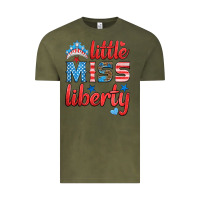 Vintage Olive little miss liberty Vintage Tee - HRA Design Shop