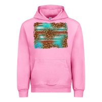 Fuchsia Pink Serape and Leopard Background Urban Hoodie - texasbilliewilder