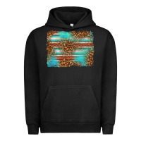 Pigment Black Serape and Leopard Background Urban Hoodie - texasbilliewilder